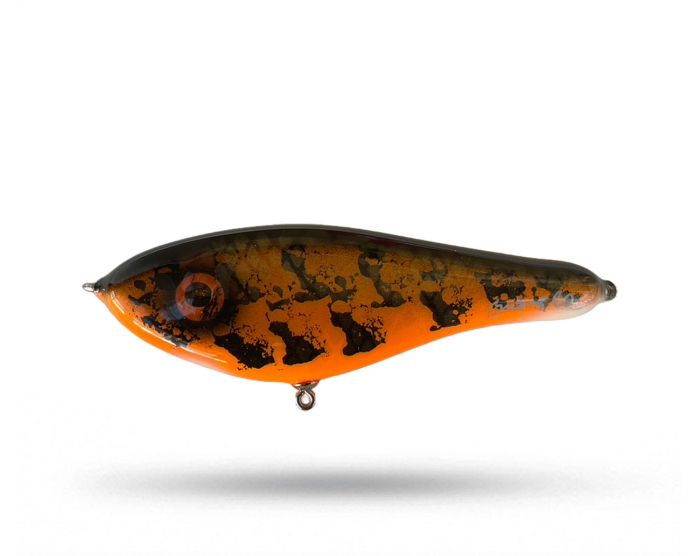 Brunnberg Lures Original Jerk - Hot Orange Burbot i gruppen Fiskedrag / Jerkbaits hos Örebro Fiske & Outdoor AB (BB Jerk Hot O Burbot)